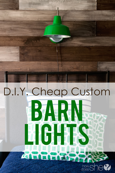 DIY Cheap Custom Barn Lights